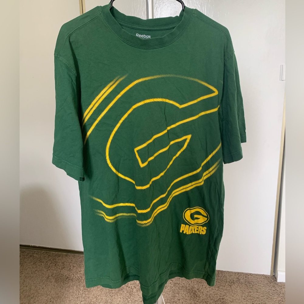 🥦REEBOK GREEN-BAY PACKERS MENS TEE 🥦